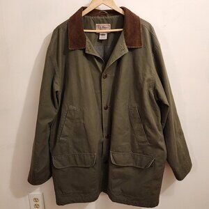 L.L. Bean Original Field Coat Chore Barn Jacket Corduroy Collar Men Sz XXL Tall